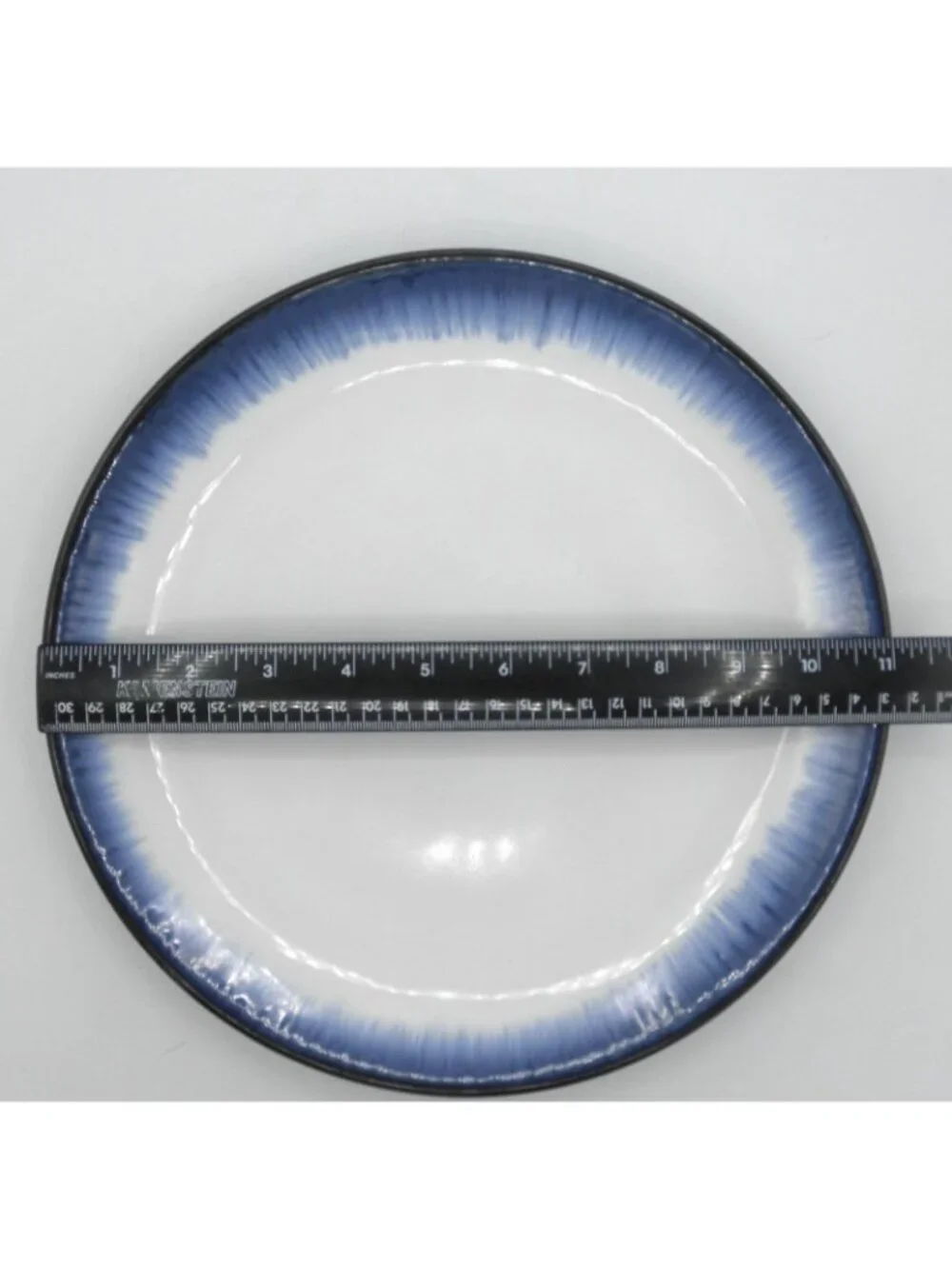 Lunar Blue by Mikasa 11-1/8 inch Dinner Plates Set of 4 Pattern Code: MIKLUB